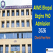 AIIMS Bhopal Begins PhD Admission 2026; Apply by Dec 10 @aiimsbhopal.edu.in